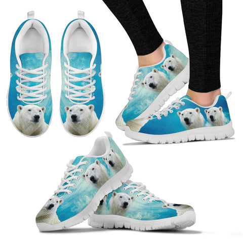 Polar Bear Print Running Shoes For Women