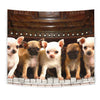 Chihuahua On Piano Print Tapestry