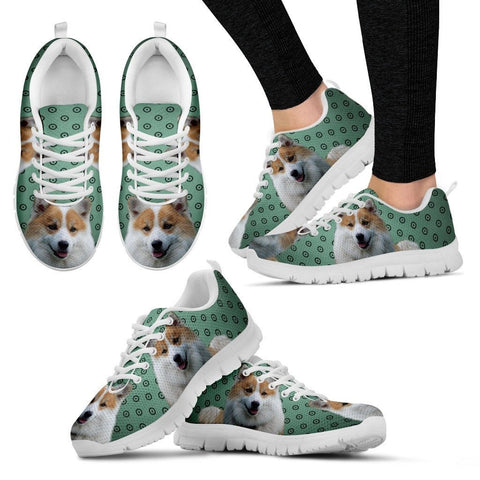 Icelandic Sheepdog Print (White/Black) Running Shoes For WomenExpress Shipping