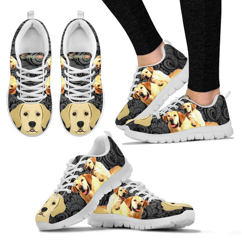 Labrador On BlackWomen's Running Shoes