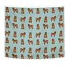 Cute Chow Chow Dog Pattern Print Tapestry