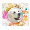 Colorful Labrador Retriever Print Tapestry