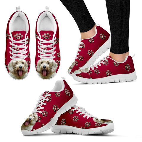 Petit Basset Griffon Vendeen Dog Print (White/Black) Running Shoes For Women Express Shipping