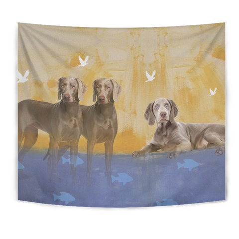 Amazing Weimaraner Dog Print Tapestry