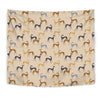 Greyhound Dog Pattern Print Tapestry