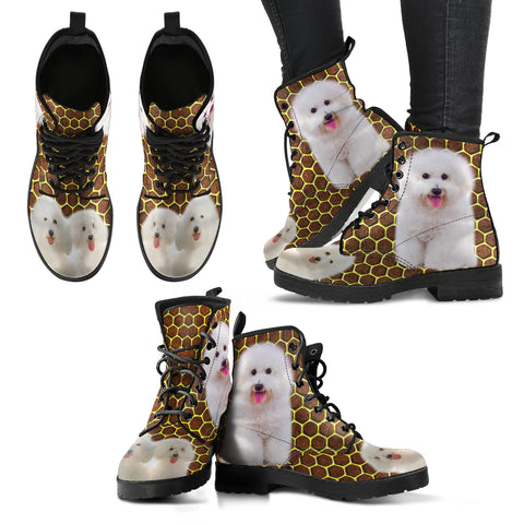 Bichon Frise Print Boots For Women