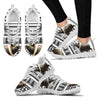 Large Black Pig Print Christmas Running Shoes For Women