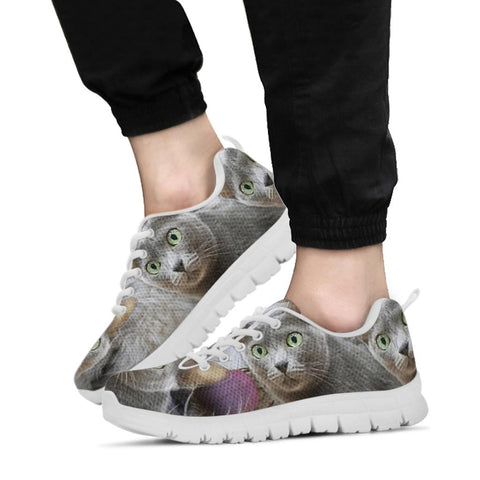 Korat Cat Print Running Shoes