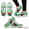 Red And Green Macaw Parrot Running Shoes For Women