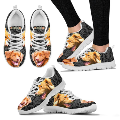 Nova Scotia Duck Tolling Retriever On BlackWomen's Running Shoes