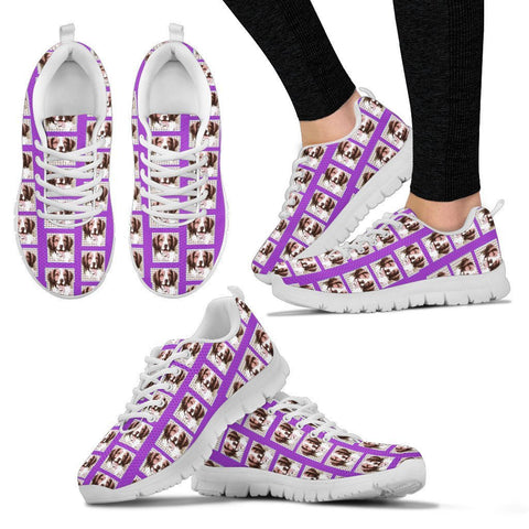Brittany Dog Pattern Print Sneakers For Women Express Shipping