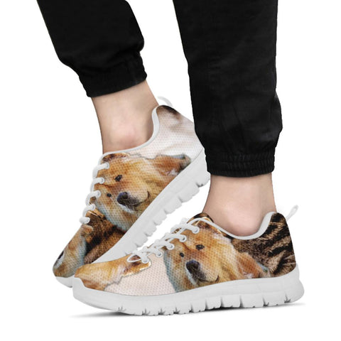 Chow Chow Poodle Print Running Shoes