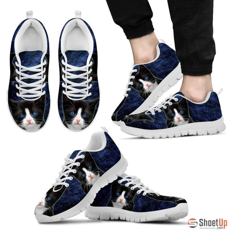 Ojos Azules Cat (Black/White) Running Shoes For Men Limited Edition