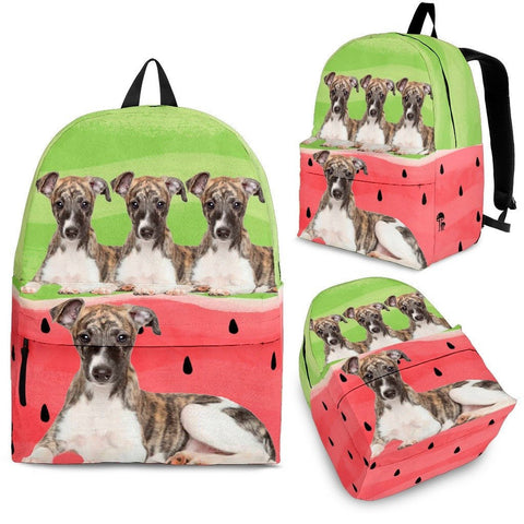 Whippet Dog Print BackpackExpress Shipping