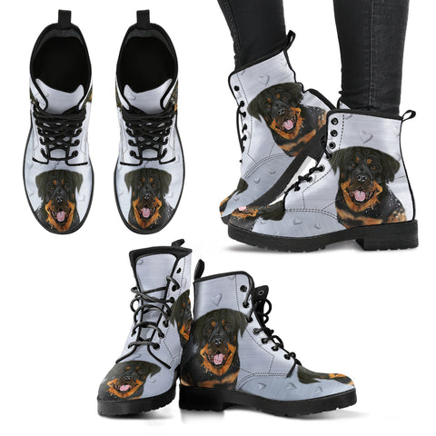 Valentine's Day SpecialRottweiler Print Boots For Women