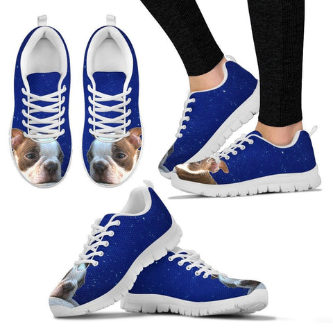 Customized Dog Print Running Shoes For WomenExpress ShippingDesigned By Sandra Grosfield