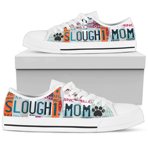 Lovely Sloughi Mom Print Low Top Canvas Shoes For Women