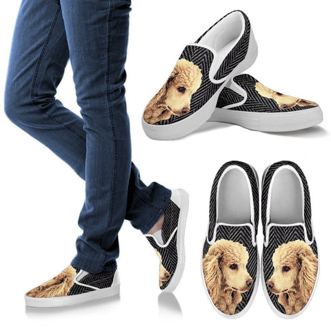 Poodle Dog Print Slip Ons For WomenExpress Shipping