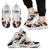 Treeing Walker Coonhound Print Sneakers For Men(White) Express Shipping
