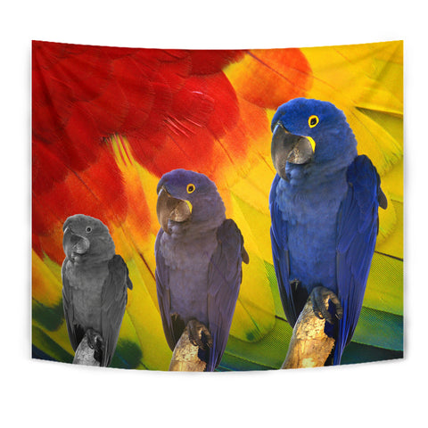 Hyacinth Macaw Print Tapestry