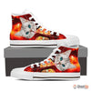 Cat Eat Pizza Women's Canvas Shoes3D Print