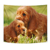 Cute Cocker Spaniel Puppy Print Tapestry