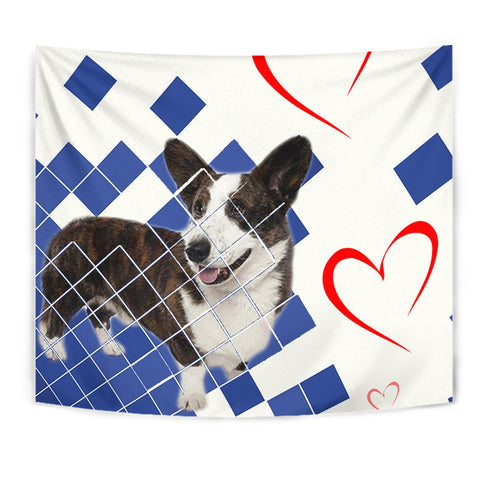 Amazing Cardigan Welsh Corgi Print Tapestry