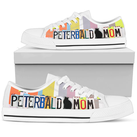 Peterbald Mom Print Low Top Canvas Shoes for Women