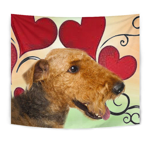 Airedale Terrier Print Tapestry