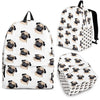 Pug Floral Print BackPack