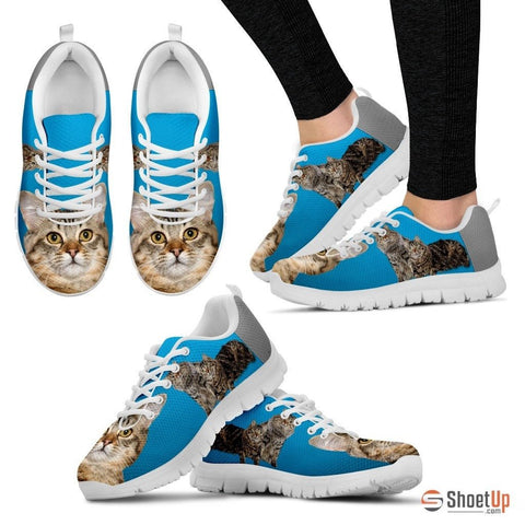 Cute American Bobtail 3D Print Running Shoe For Women