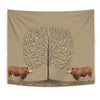 Amazing Gelbvieh Cattle (Cow) Print Tapestry