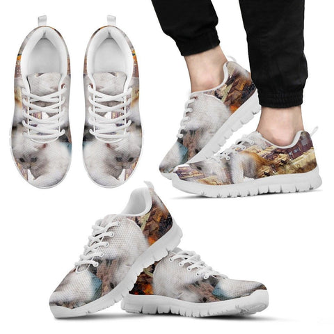 White Cat Print Running Shoes (Men And Women)