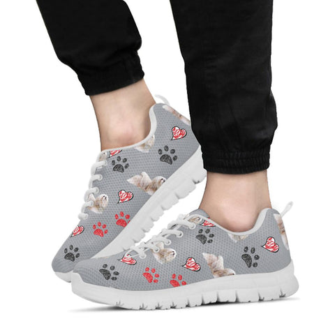 Lhasa Apso Dog Print Sneakers