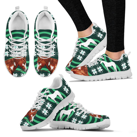 American Paint Horse Print Christmas Running Shoes For Women