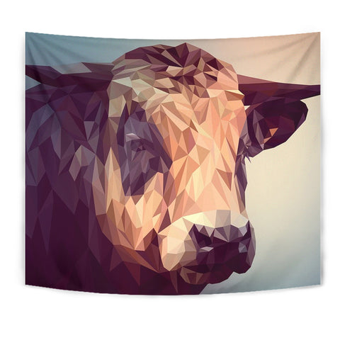 Cattle Cow Vector Art Print Tapestry