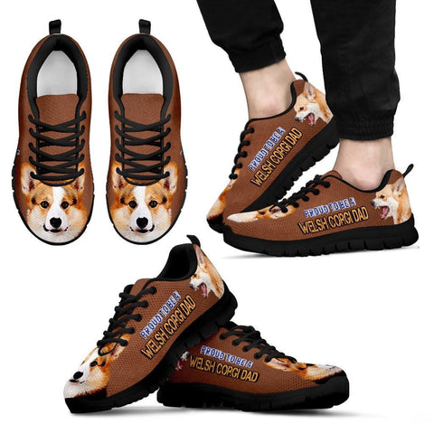 Proud To Be A Pembroke Welsh Corgi Dad Sneakers For Men Father's Day Special