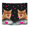 Somali cat Print Tapestry