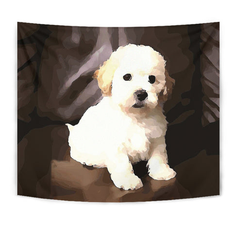 Shih poo Dog Print Tapestry