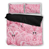 Pink Flamingo Print Bedding Sets