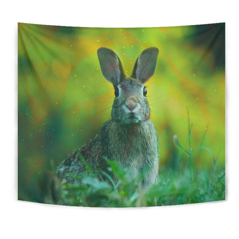 Cute Rabbit Print Tapestry