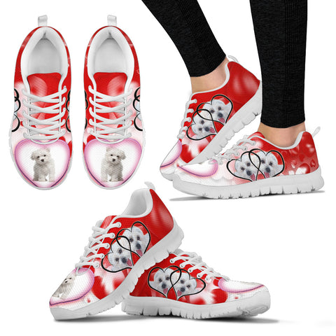 Valentine's Day SpecialMaltese Dog Print Running Shoes For Women
