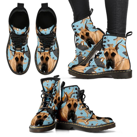 Great Dane Print Boots For WomenExpress Shipping