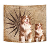 Amazing Australian Shepherd Dog Print Tapestry