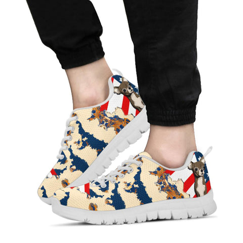 [AI Generated] Chihuahua Dog From Pennsylvania Print Sneakers