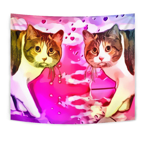 Manx Cat Print Tapestry