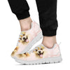 Pomeranian Dog Smiley Face Print Sneakers