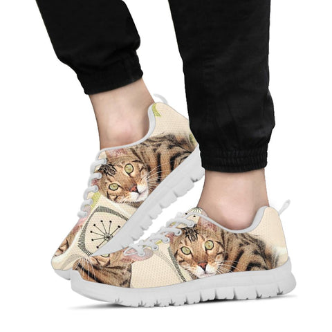 Toyger Cat Print Running Shoes- Perfect Gift For Cat Lovers