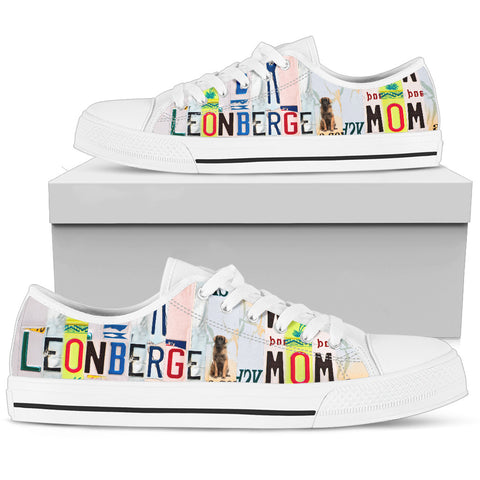 Women's Low Top Canvas Shoes For Leonberger Mom