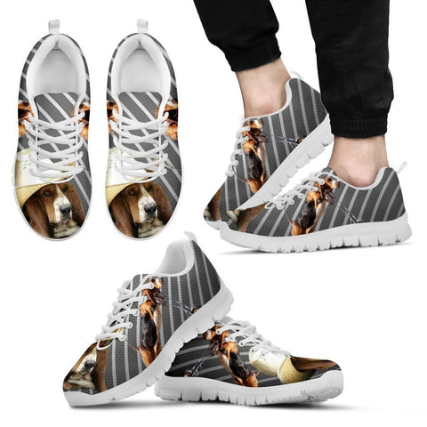Stylish Basset HoundDog Running Shoes For Men Limited Edition